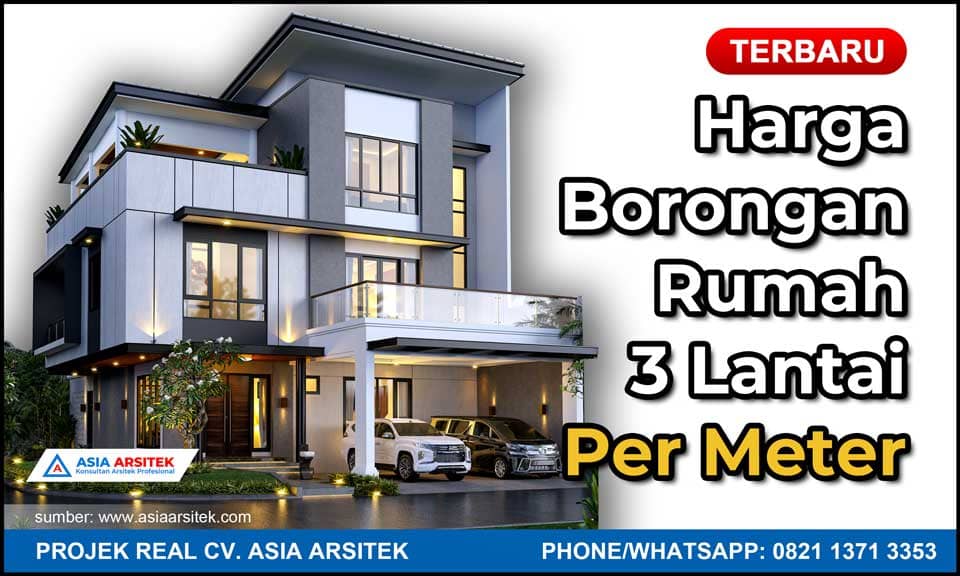 Harga Borongan Rumah 3 Lantai Per Meter