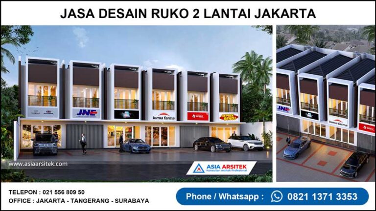 Jasa Desain Ruko 2 Lantai Jakarta