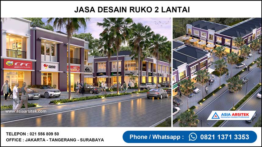 Jasa Desain Ruko 2 Lantai