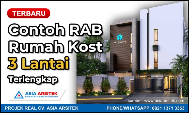 RAB Kost 3 Lantai