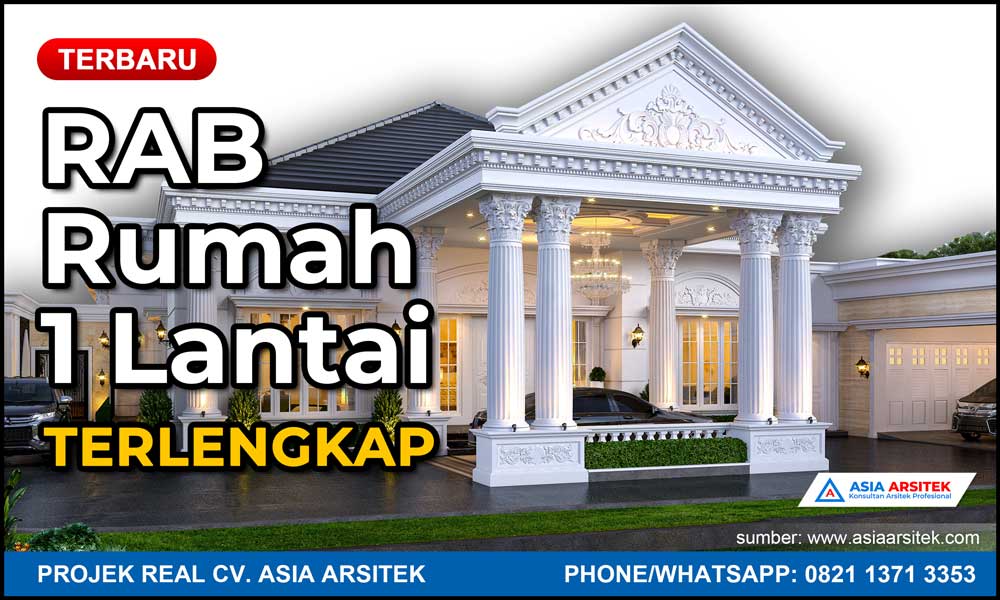 RAB Rumah 1 Lantai