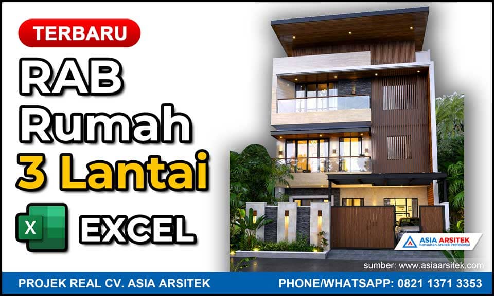 Rab Rumah 3 Lantai Excel