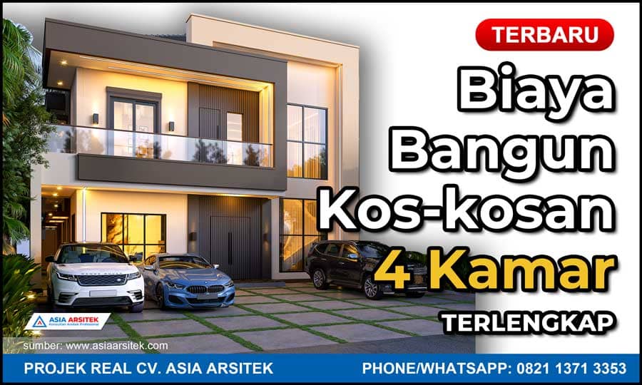Biaya Bangun Kos Kosan 4 Kamar