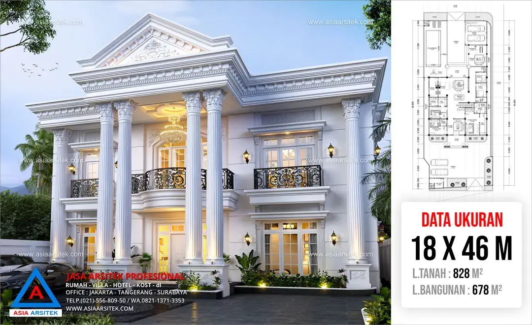 Jasa Arsitek Desain Rumah Klasik di Kutai Kartanegara Kalimantan Timur