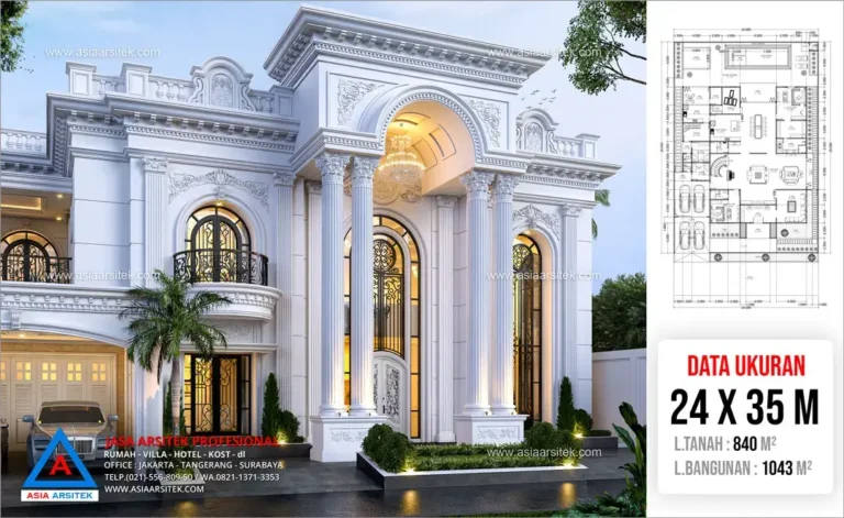 Jasa Arsitek Desain Rumah Mewah Klasik di Banjarbaru