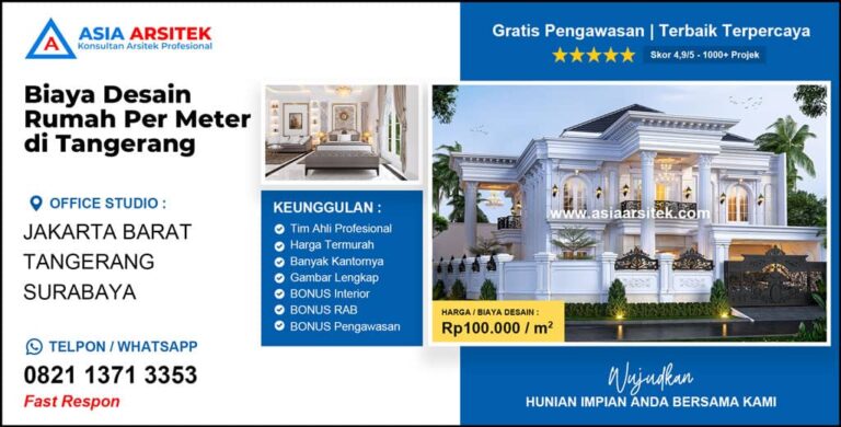 Biaya Desain Rumah Per Meter di Tangerang