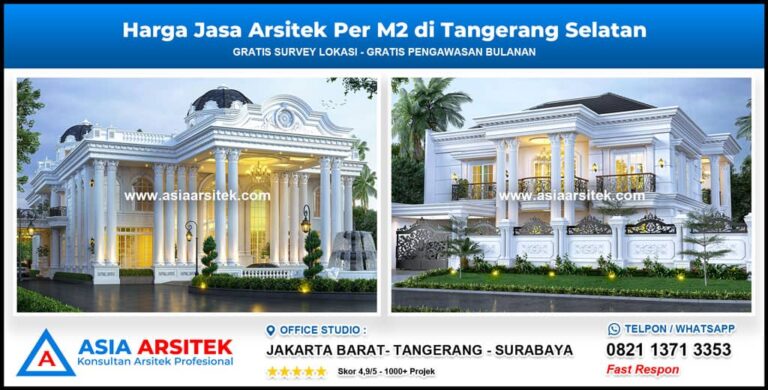 Harga Jasa Arsitek Per M2 di Tangerang Selatan