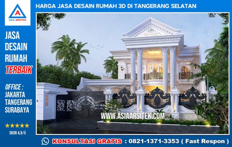 Harga Jasa Desain Rumah 3D di Tangerang Selatan