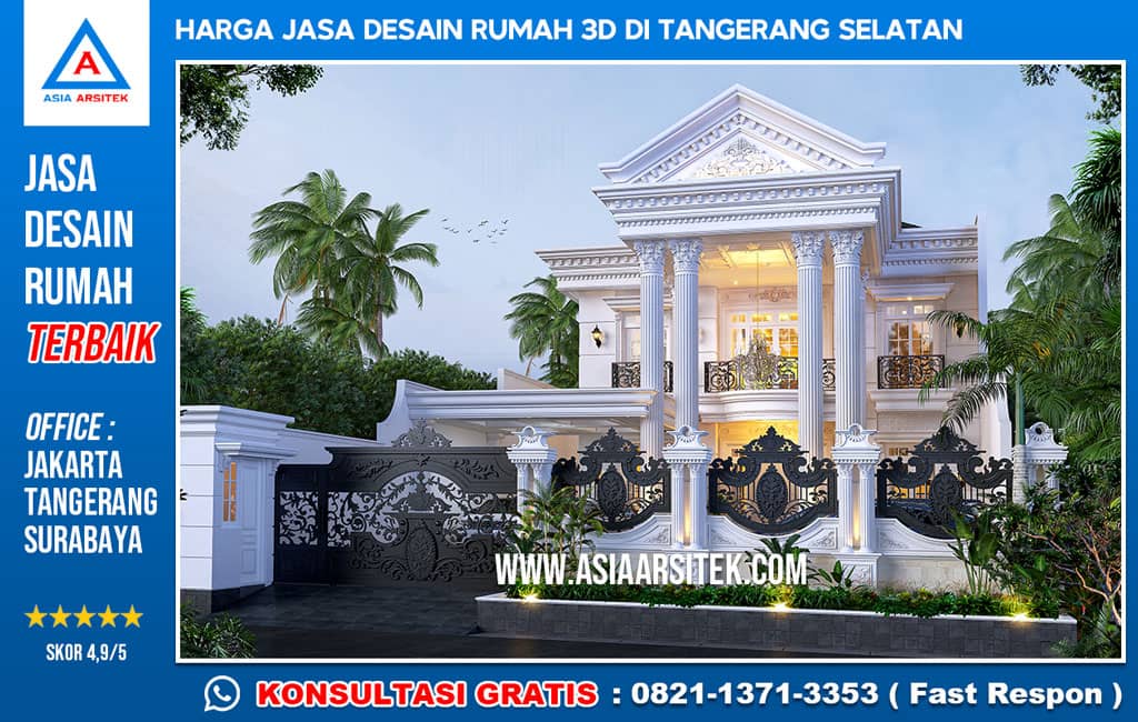 Harga Jasa Desain Rumah 3D di Tangerang Selatan