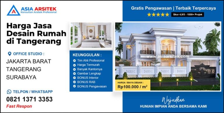 Harga Jasa Desain Rumah 3D di Tangerang