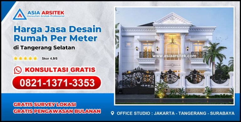 Harga Jasa Desain Rumah Per Meter di Tangerang Selatan