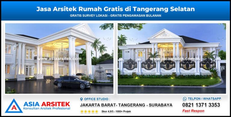 Jasa Arsitek Rumah Gratis di Tangerang Selatan