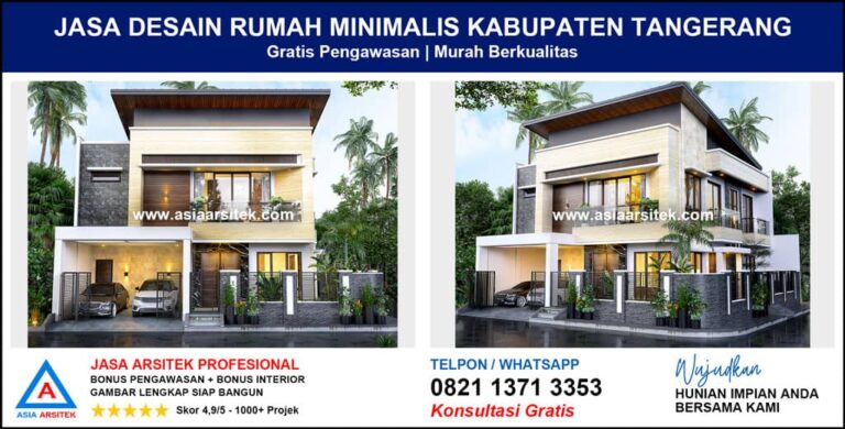Jasa Desain Rumah Minimalis Kabupaten Tangerang
