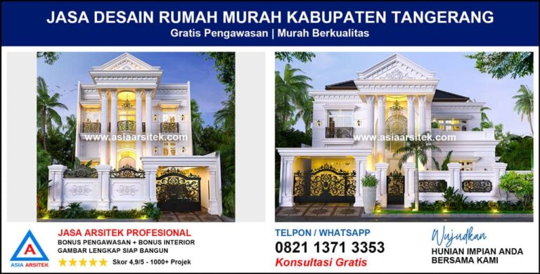 Jasa Desain Rumah Murah Kabupaten Tangerang