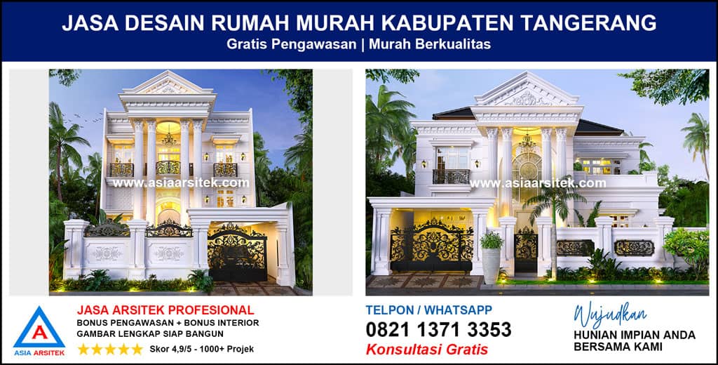 Jasa Desain Rumah Murah Kabupaten Tangerang