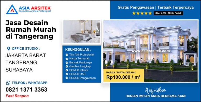 Jasa Desain Rumah Murah di Tangerang