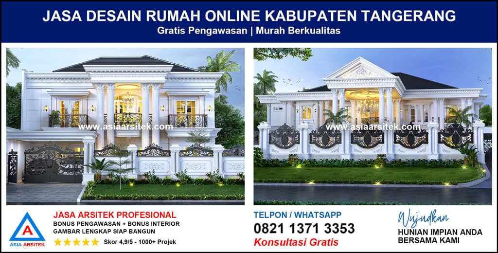 Jasa Desain Rumah Online Kabupaten Tangerang
