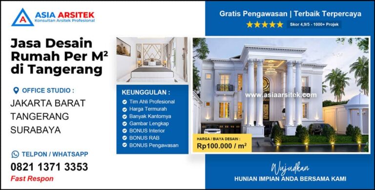 Jasa Desain Rumah Per M2 di Tangerang