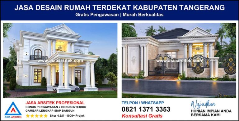 Jasa Desain Rumah Terdekat Kabupaten Tangerang