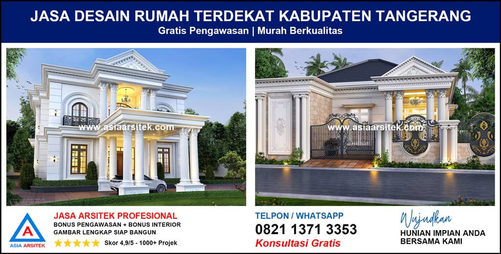 Jasa Desain Rumah Terdekat Kabupaten Tangerang
