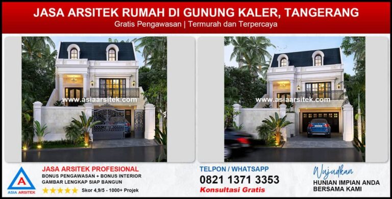 Jasa Arsitek Rumah di Gunung Kaler Tangerang
