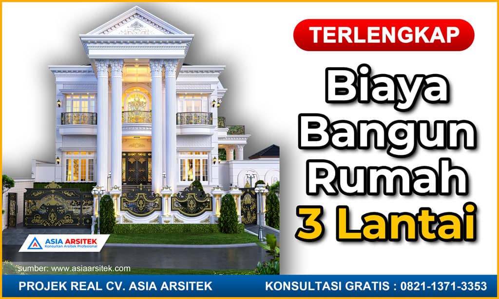Biaya Bangun Rumah 3 Lantai