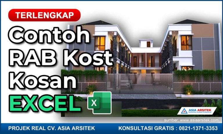 Contoh Rab Kos Kosan Excel