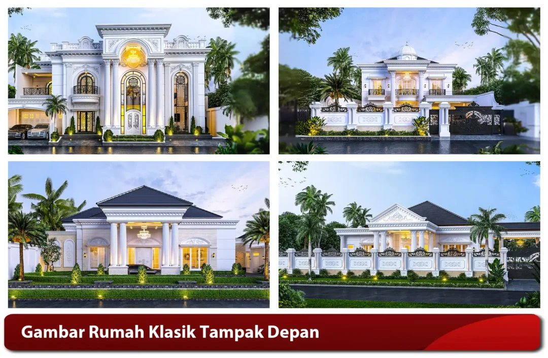 Gambar Rumah Klasik Tampak Depan