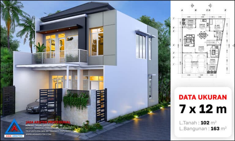 21 Desain Rumah 2 Lantai Sederhana dan Biaya Membangunnya