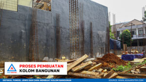 Definisi Fungsi Jenis dan Cara Membuat Kolom Bangunan Pembesian