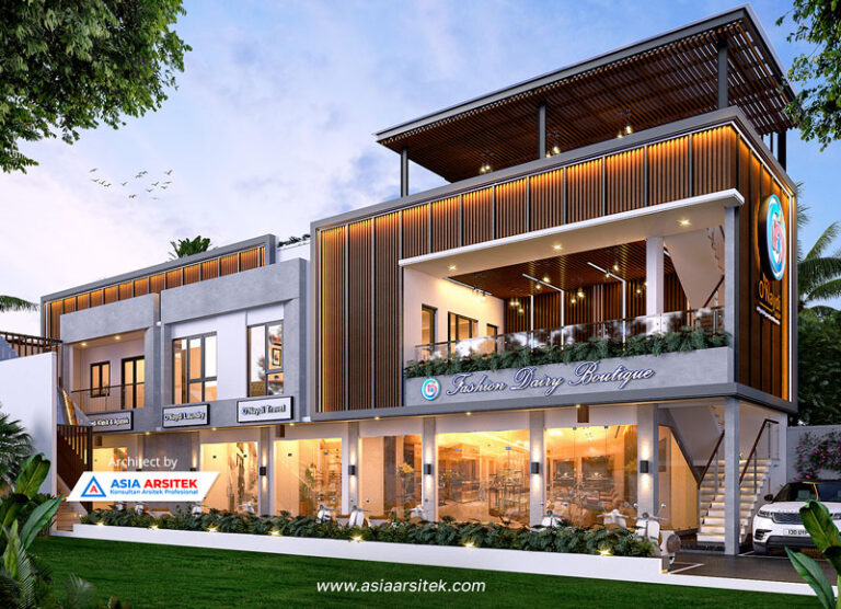 Jasa Arsitek Desain Ruko dan Rukan 2 Lantai Minimalis