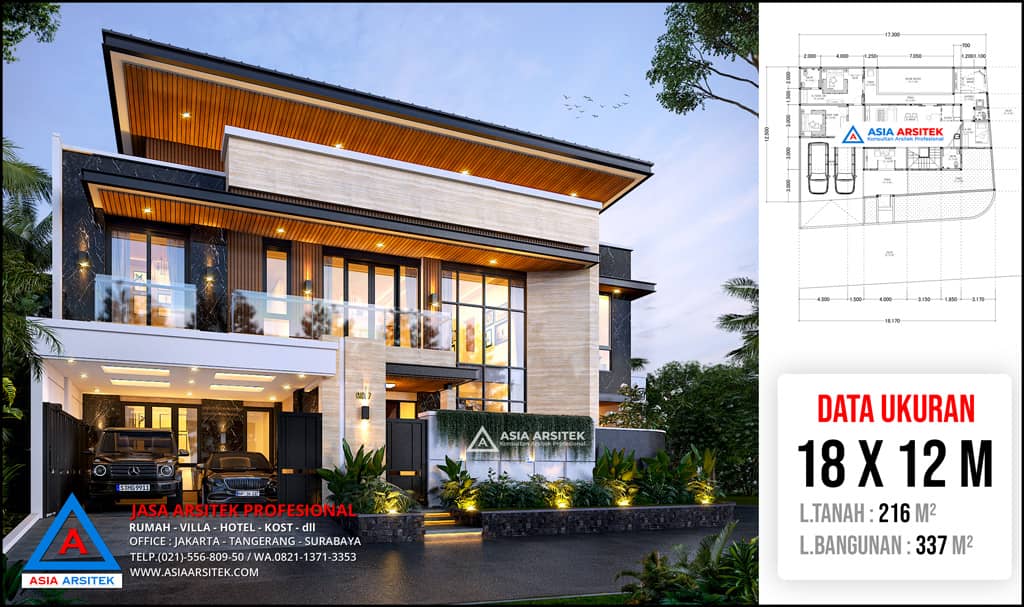 Jasa Desain Rumah Minimalis Modern 2 Lantai di Duren Sawit Jakarta Timur