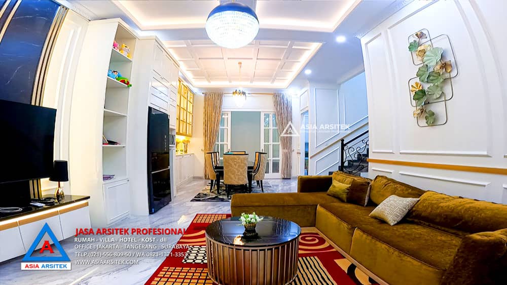 Pembangunan Rumah Klasik 2 Lantai 9x20 m di Jakarta Barat Guest Room