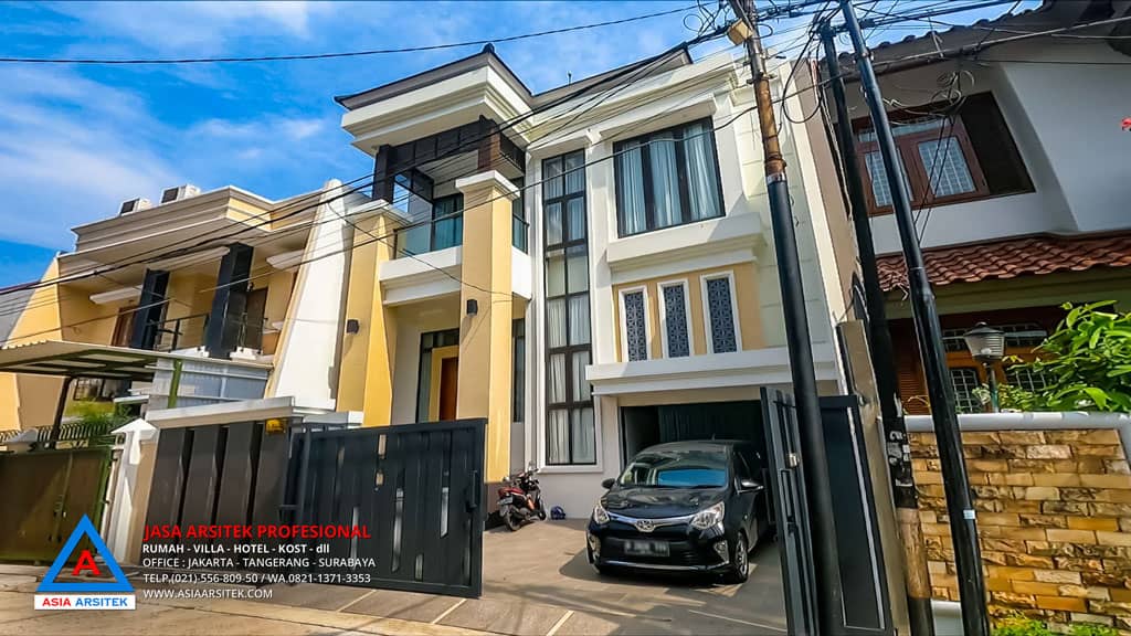 Pembangunan Rumah Tropis Modern 2 Lantai 10x20 m di Jakarta Barat