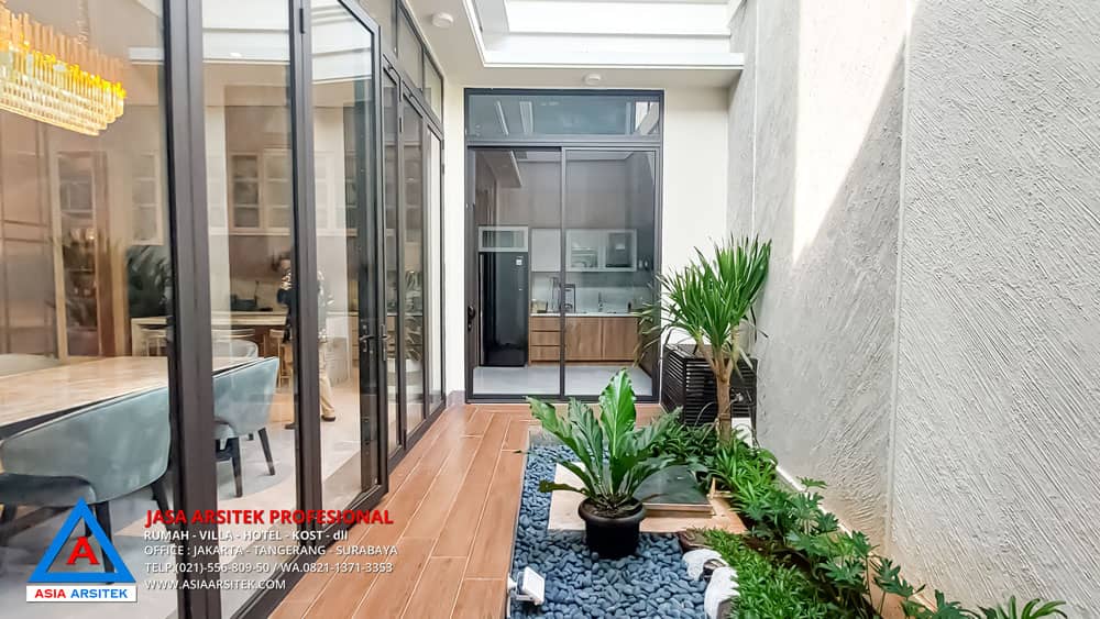 Pembangunan Rumah Tropis Modern 2 Lantai 10x20 m di Jakarta Barat Taman