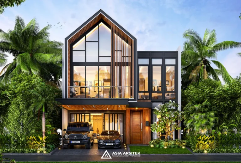 Desain Rumah Scandinavian 2 Lantai di lahan 10x15 meter