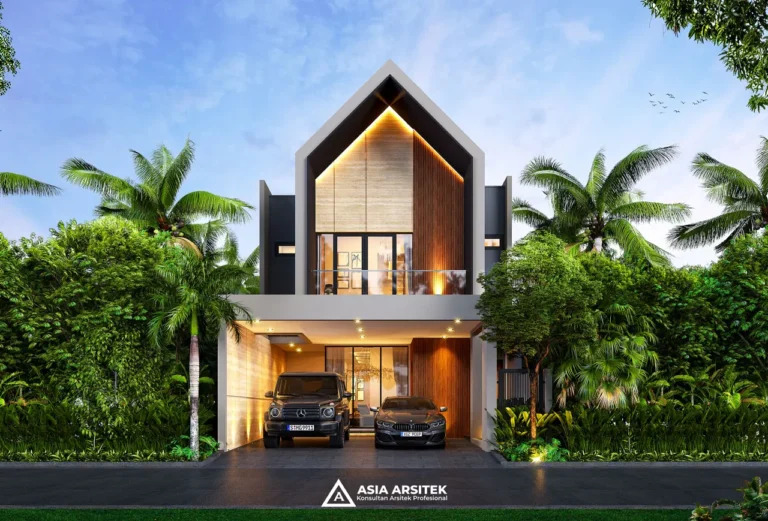 Desain Rumah Scandinavian 2 Lantai di lahan 8x25 meter