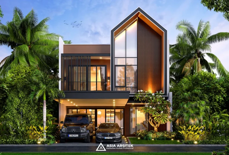 Desain Rumah Scandinavian 2 Lantai di lahan 9x15 meter