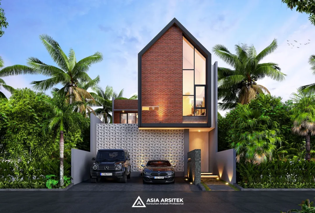 Desain Rumah Scandinavian 2 Lantai di lahan 9x20 meter