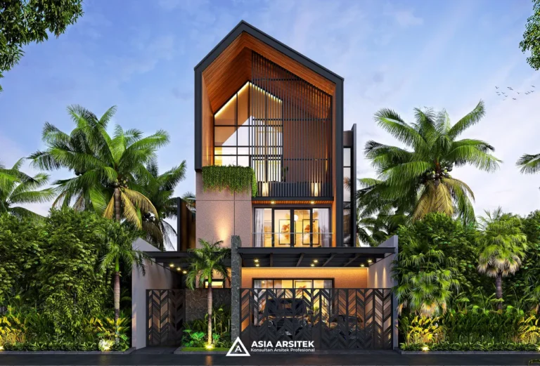 Desain Rumah Scandinavian 3 Lantai di lahan 10x20 meter