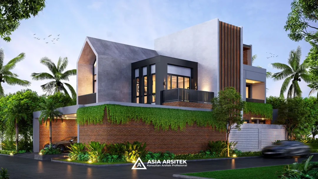 Desain Rumah Scandinavian 3 Lantai di lahan 12x20 meter hook