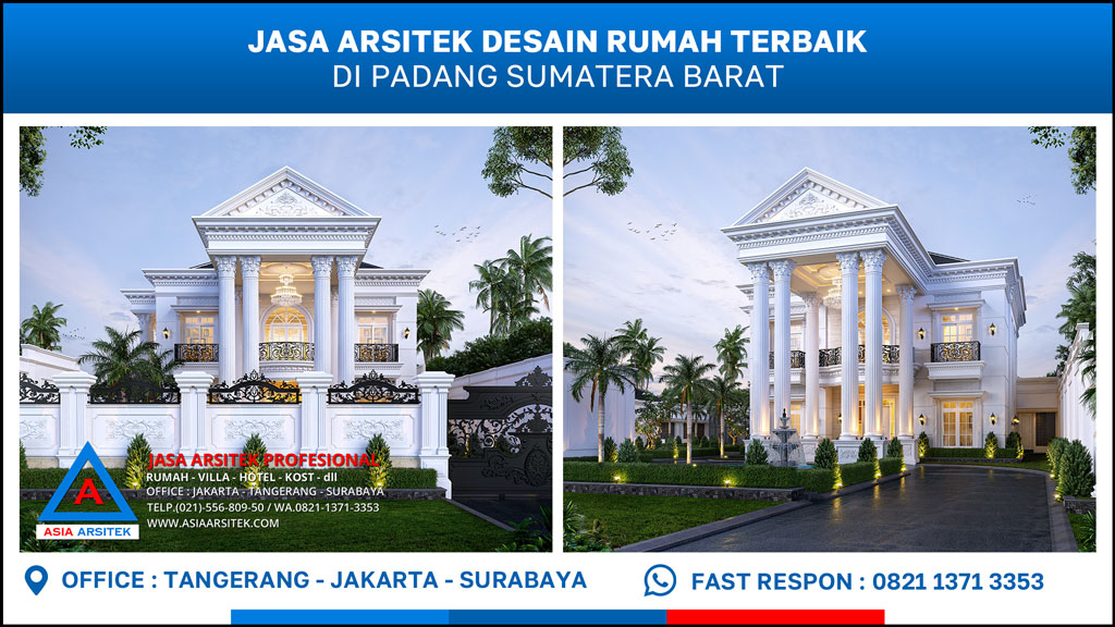 Jasa Arsitek Desain Rumah Terbaik di Padang Sumatera Barat