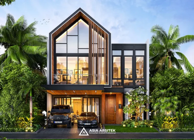 Desain Rumah Scandinavian 2 Lantai di lahan 10×15 meter