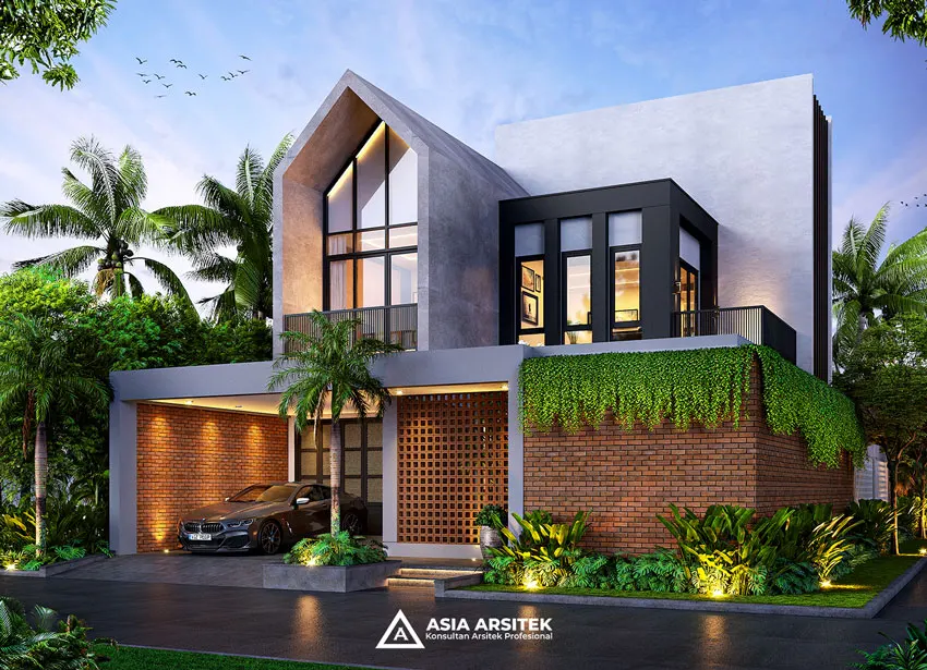 Desain Rumah Scandinavian 3 Lantai di lahan 12×20 meter