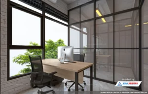 Jasa Arsitek Desain Kantor 5 Lantai di Gambir Jakarta Pusat ruang leader