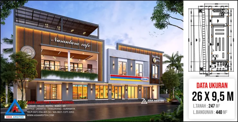 Jasa Arsitek Desain Ruko 2 Lantai di Dompu Nusa Tenggara Barat denah