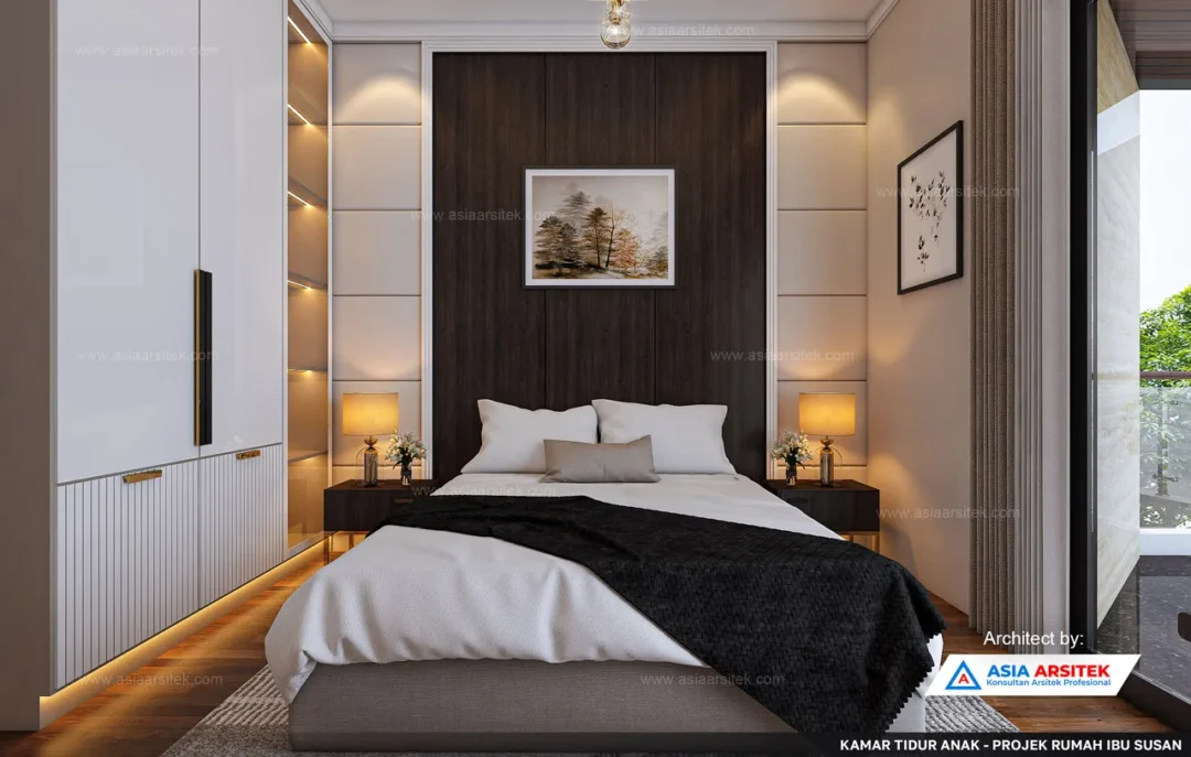 Jasa Arsitek Desain Rumah Minimalis Modern di Cileungsi Bogor kamar tidur anak