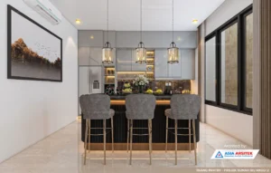 Jasa Arsitek Desain Rumah Minimalis Modern di Cipondoh Tangerang pantry