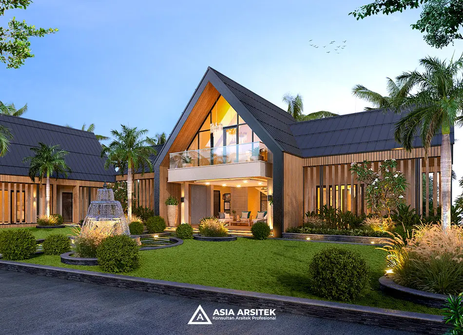Desain Rumah Scandinavian 2 Lantai di Sukabumi