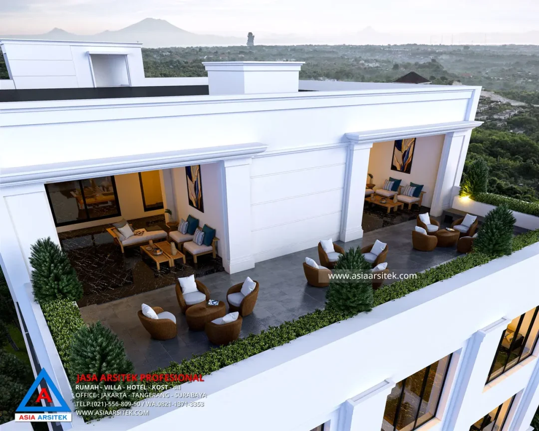 Jasa Arsitek Desain Kantor 5 Lantai di Tanjung Priok Jakarta Utara Rooftop